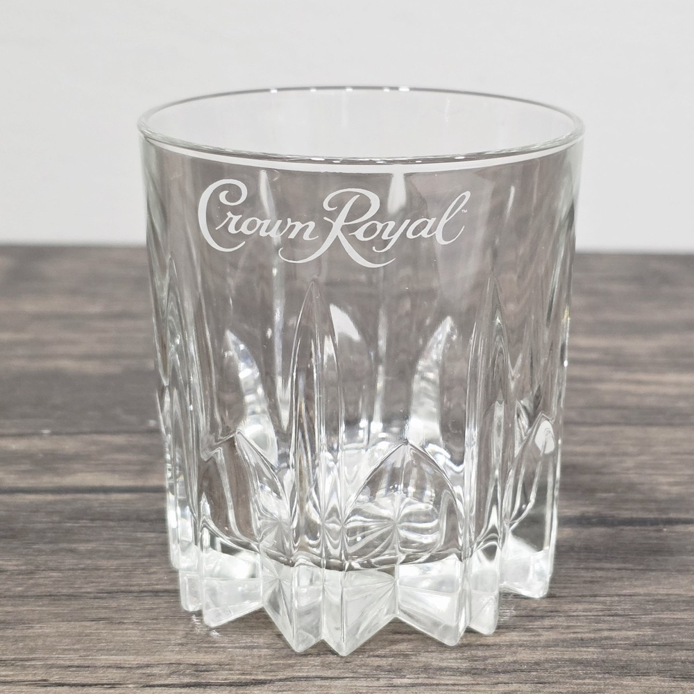 Crown Royal Starburst Lowball Rocks Whisky Glass Italy